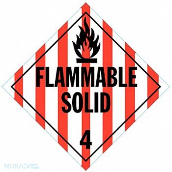 STRANCO INC DOT Container Placard 10-3/4 Label W, 9UFZ0