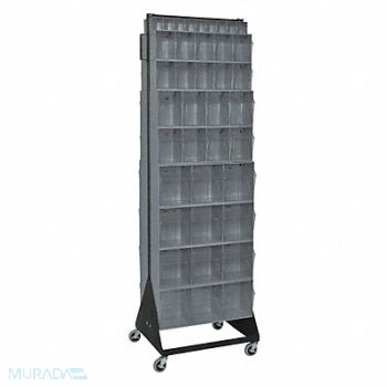 QUANTUM STORAGE SYSTEMS Mbl Dbl Sd Tp-Ot Bin Rack PwdrCtd 75 in, 9VPR8