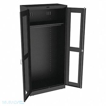 TENNSCO Wardrobe Cabinet 78 H 36 W Black, 9WAV8