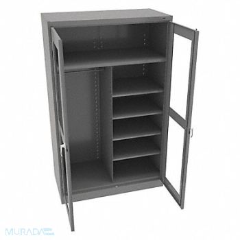 TENNSCO Combo Wardrobe Cab 78 H 48 W Medium Gray, 9WY47