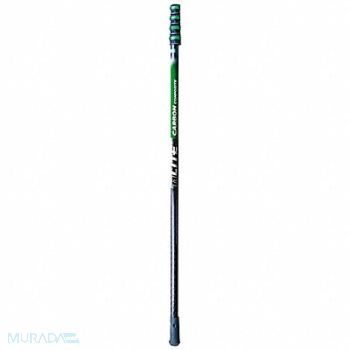 UNGER Four Section Water Pole 240 in L Blk/Grn, 801CG8