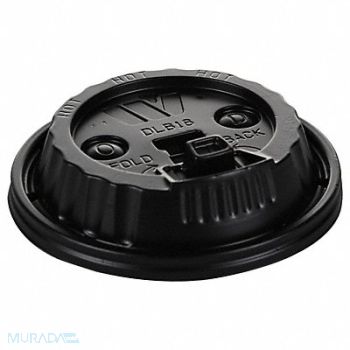 GRAINGER APPROVED Disp Hot Cup Lid 12oz-24oz White PK1000, 6GUL9