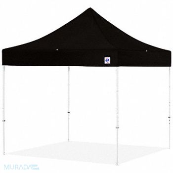 E-Z UP Portable Shelter Black 8 ft W 8 ft L, 800HY8