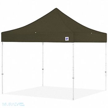 E-Z UP Portable Shelter Green 10 ft W 10 ft L, 800HZ7