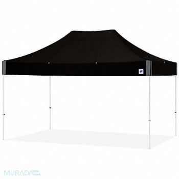E-Z UP Portable Shelter Black 10 ft W 15 ft L, 800HZ8