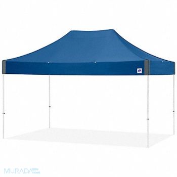 E-Z UP Portable Shelter Blue 10 ft W 15 ft L, 800J01
