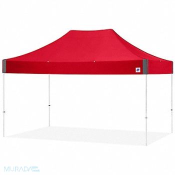 E-Z UP Portable Shelter Red 10 ft W 15 ft L, 800J02