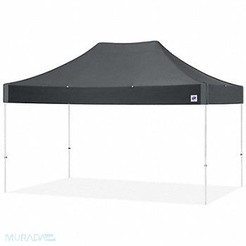 E-Z UP Portable Shelter Gray 10 ft W 15 ft L, 800J03