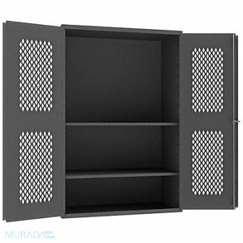 DURHAM MFG Pegboard Cab 72 x48 x24 Gry 750lbLoad, 3NYP2