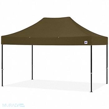 E-Z UP Shelter Green 10 ft W 15 ft L, 800J08