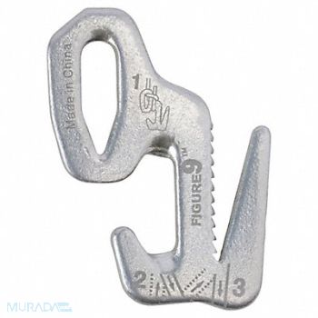 NITE IZE Rope Tightener 1-1/2 in Aluminum Silver, 2EVH4