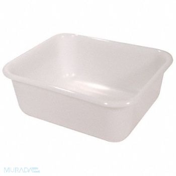 RUBBERMAID COMMERCIAL PRODUCTS Tote Box 352 oz 12 3/8 in W WH, 43XA24