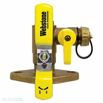WEBSTONE Flange Ball Valve w/Drain 2 In, 40L191