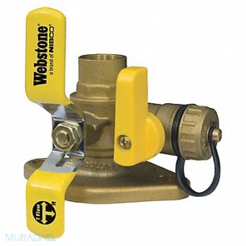 WEBSTONE Rotate Flang Ball Vlvw/Drain 1-1/2In, 40L208