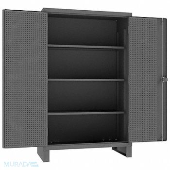 DURHAM MFG Pegboard Cab 78 x48 x24 Gry 1000lbLoad, 410Y44