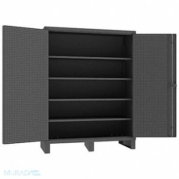 DURHAM MFG Pegboard Cab 78 x60 x24 Gry 1650lbLoad, 34A977