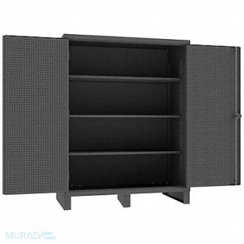 DURHAM MFG Pegboard Cab 78 x60 x30 Gry 1650lbLoad, 410Y48