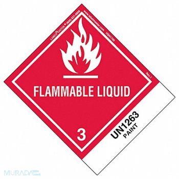 LABELMASTER Flammable Liquid Label 100mm 120mm PK500, 35ZL26