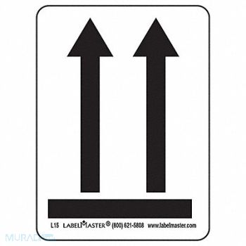 LABELMASTER Arrows Label 1-3/4 H 2-3/8 W PK500, 35ZL28
