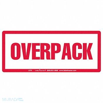 LABELMASTER Over Pack Label 2-1/2 H 6 W PK500, 35ZL32