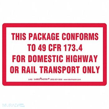 LABELMASTER Label 3 H 5 W PK500, 35ZL19