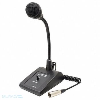 SPECO TECHNOLOGIES Tabletop Microphone Adjustable Gooseneck, 38L970