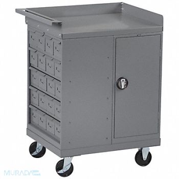 TENNSCO Mobile Cabinet Bench Steel 43 W 25 D, 6YE43