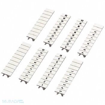 SQUARE D Clip In Marking Strip Nylon 10 White, 795ZY1