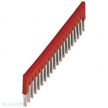 SQUARE D Plug-In Bridge Jumper Copper Plastic Red, 796A69