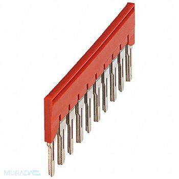 SQUARE D Plug-In Bridge Copper Plastic Red PK10, 796A04