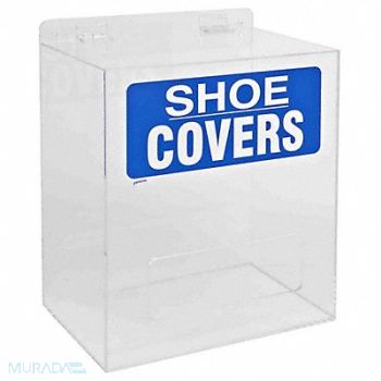 BRADY Shoe/Boot Cover Dispenser Arcylic Clear, 4XR13