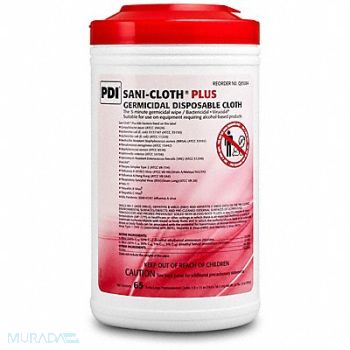 PDI Disinfecting Wipes 65 ct Canister, 8DLW5