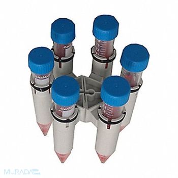 BENCHMARK SCIENTIFIC Tube Holder 6 x 15mL Plastic, 422V42