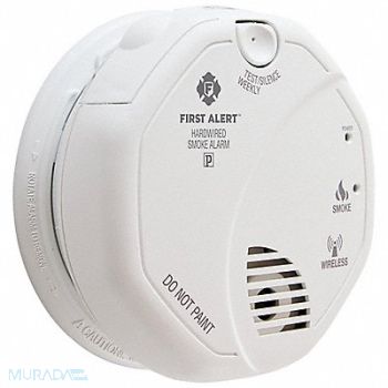 FIRST ALERT Smoke Alarm AA Alkaline Photoelectric, 48Z668