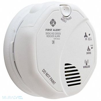 FIRST ALERT CO2 and Smoke Alarm AA Alkaline, 48Z670