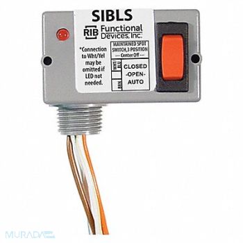 FUNCTIONAL DEVICES INC / RIB Prewired Rocker Switch LED SPDT 5A@30VDC, 21AM54