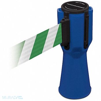 TENSABARRIER Tensacone Topper Blue Belt Green/White, 3YJA7