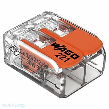 WAGO Connector Splicing 2-cond 10AWG PK50, 803VM2