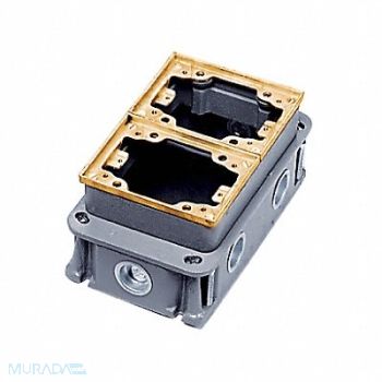 HUBBELL WIRING DEVICE-KELLEMS Floor Box, 808GU0