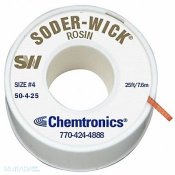 CHEMTRONICS No.4 Desoldering Wick, 24JY86