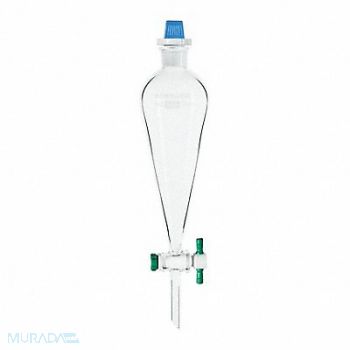 CHEMGLASS SeparatoryFunnel 500mL TypeIBorosilicate, 21UF77