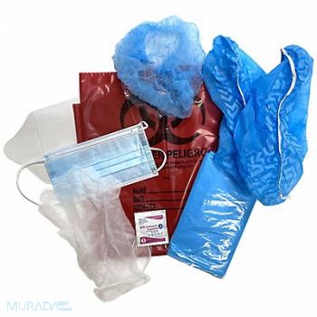 DICK MEDICAL SUPPLY Isolation Kit Biohazard Bag Red 7 gal, 794KJ6