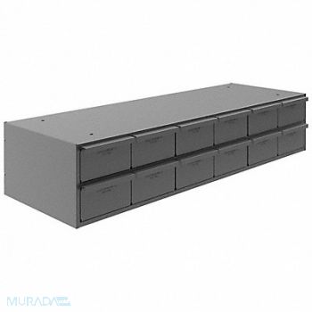 DURHAM MFG Bin Cab 12GrayDrwr Gray 7 3/8 H GrayDrwr, 1XHJ9
