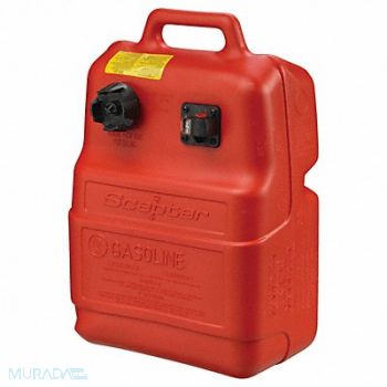 SCEPTER MARINE Portable Fuel Tank Red 6.6 gal Plastic, 453D85