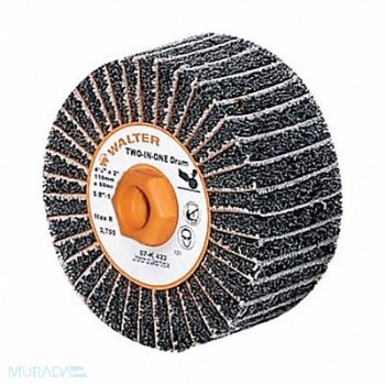 WALTER SURFACE TECHNOLOGIES Finishing Drum Grit 80 4 1/2 dia, 804CL2