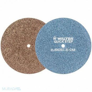 WALTER SURFACE TECHNOLOGIES Hook-and-Loop Surface Disc Brown 7 dia, 804CK4