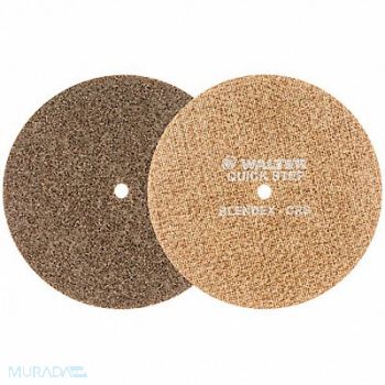 WALTER SURFACE TECHNOLOGIES Hook-and-Loop Surface Disc Tan 7 dia, 804CJ5