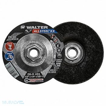 WALTER SURFACE TECHNOLOGIES Grinding Wheel T27 4-1/2x1/4x5/8-11, 32WJ28
