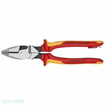 KNIPEX Linemans Plier 9-1/8 L Ergonomic, 2DZC9