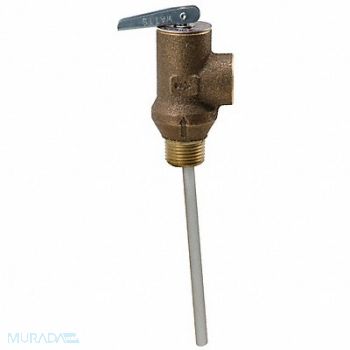 WATTS Temperature Pressure Relief Valve Bronze, 794JP3